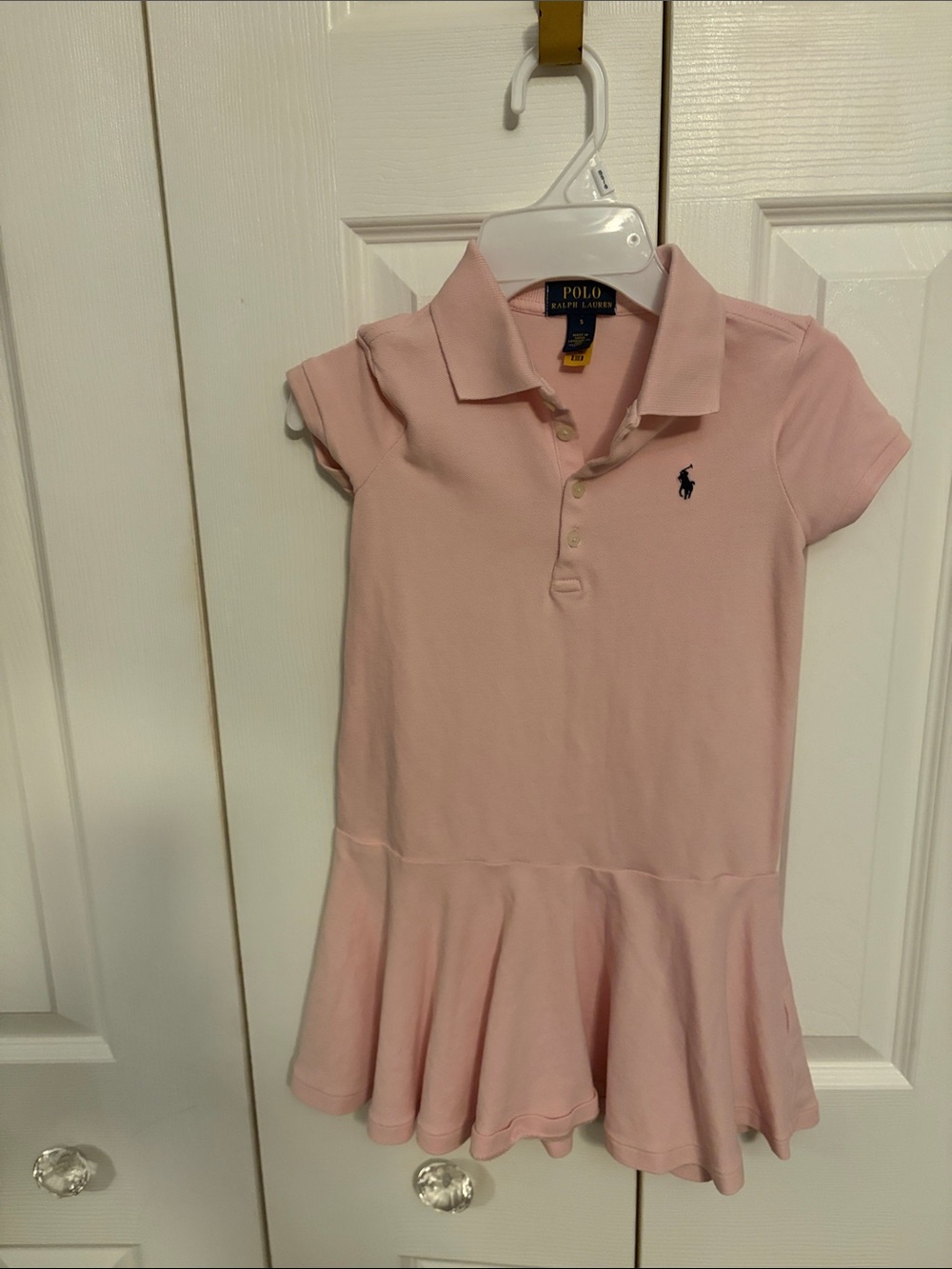 Polo by Ralph Lauren Pink Girls Polo Dress with Embroidered Pony